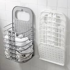 Cesto Roupa Suja Dobravel De Parede Organizador Multiuso Para Lavanderia Cesta Supenso Retratil