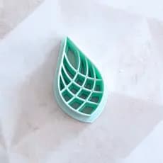 Cortador para Polymer Clay Gota com Tramas Geométricas