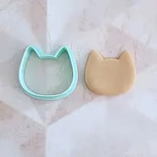 Cortador Gato polymer clay biscuit