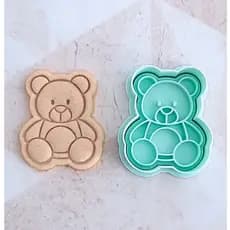 Cortador de Biscoito e Carimbo Ursinho - infantil