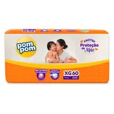 Fralda Pom Pom Protek Amor de Mãe Hiper XG 60un
