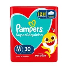 Fralda Pampers Super Sec M – Proteção e Conforto por Mais Tempo | 30 Unidades