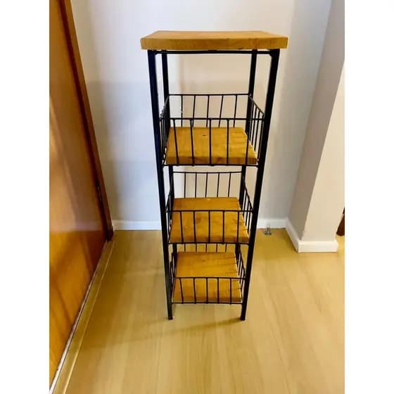 Fruteira Suporte Filtro 3 Andares em OFERTA amarelo ENVIO IMEDIATO Fruteira Suporte Filtro  Cesto Artesanal