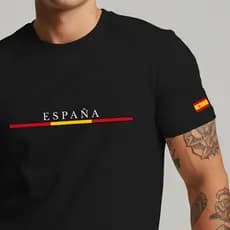 Camisa Espanha 100% Algodão Bandeira