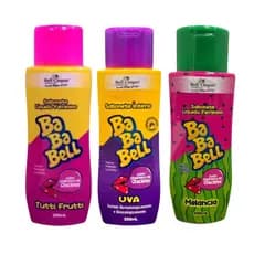 Kit Sabonete Íntimo Bababell 3x 200ml – Tutti Frutti, Uva e Melancia