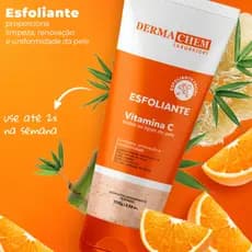Dermachem Gel Esfoliante Facial com Vitamina C 100g – Limpeza Profunda e Pele Radiante