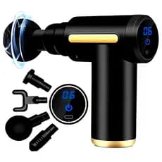 Ditap Variedades Massageador Muscular Elétrico Profissional Portátil Pistola Com Visor Digital