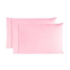Kit 02 Fronhas 70cm x 50cm 100% Algodão Ponto Palito Rosa Bebe