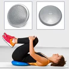 Disco De Equilíbrio Pilates Almofada Inflável Com Bomba De Encher Balance Treino Maxboost