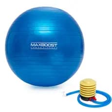 Kit Bola de Pilates Maxboost 65cm com Bomba de Ar Inclusa Fitness Yoga Treino Funcional Equilíbrio e Core