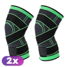 Kit 2 Joelheira Esportiva Compressão Leve Fitness Treinos Maxboost