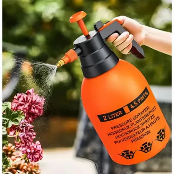Pulverizador Borrifador Manual Pressão 1,5 ou  2l Água Plantas Jardinagem Carro Lavagem