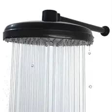 Ducha Chuveiro Preto Fria Piscina Jardim Quintal 170 ou 225mm Com Ducha Cromad