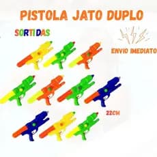 Kit até 10 Pistolas de Água 18-22Cm Reservatório Sortido Brinquedo Infantil Verão Diversão