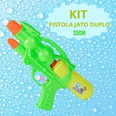 Kit Pistola Lança Água 25cm Piscina Praia Infantil Mãe Brinquedos