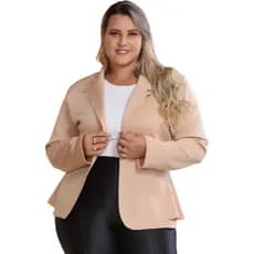 Blazer Feminino Neoprene Tamanho Plus Size Casaquinho Terninho Lindo