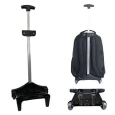 Suporte Carrinho para Mochila de 43 a 48cm com haste alumínio e rodinhas de silicone