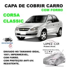 Capa Para Cobrir Carro Corsa classic ANTI-UV com forro parcial