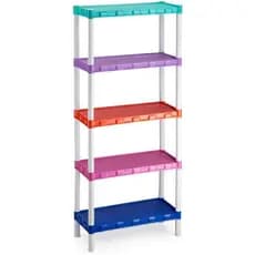 Estante Plástica Colorida 3, 4 e 5 Prateleiras Agraplast