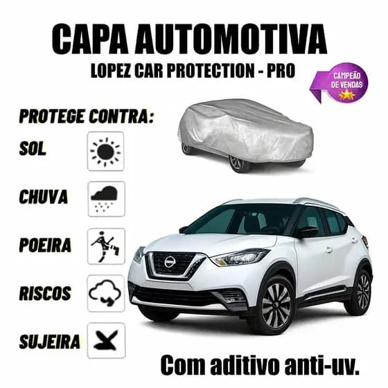 Capa Para Cobrir Carro Nisan Kicks 100% Impermeável Com Aditivo ANTI-UV