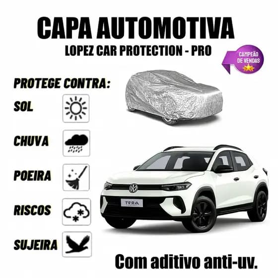 Capa Para Cobrir Carro VW Tera 100% Impermeável Com Aditivo ANTI-UV