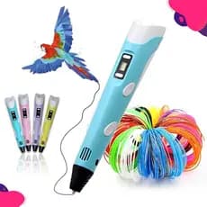 Caneta 3D Impressora Infantil Pintura Desenho 3D DIY Refil Filamento Plástico Seguro Para Crianças