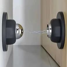 Prendedor Batetor Trava Fixador Porta Imã Magnético Adesivo Inox Preto