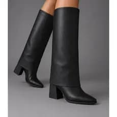 BOTA CAPA FEMININA MODELO DOIS EM UM VERSATIL TENDENCIA MODA