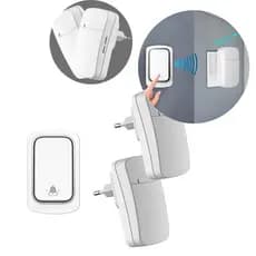 Campainha Residencial Dupla Sem Fio e Sem Bateria 38 Toques [Branco] Modelo QX-01
