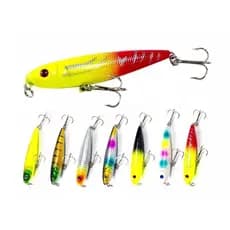Isca Artificial Para Pesca De Superfície Trabalho Zara(CR80)Robalo,Tucunaré,Traíras,Dourado,Aruanã