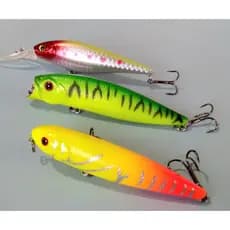 Ravena Com 3 Unidades De Isca Artificiais Para Pesca Tucunaré, Dourado, Robalo,Traíra.