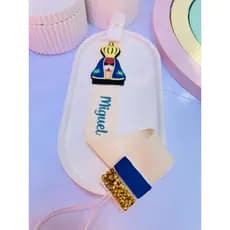 prendedor de chupeta personalizado/ prendedor com nome/ nossa senhora aparecida