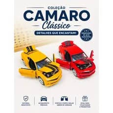 carrinho miniatura metal Camaro abre portas e capô modelo volecionável 13cm, carrinho infantil
