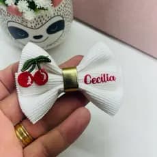 laço personalizado com nome/faixinha para RN/laço infantil/ personalizado