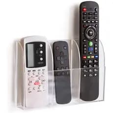 Suporte Para 3 Controles De Ar Condicionado Acrilico De Parede Mesa