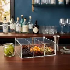 Gin Box Caixa Acrilico Para Condimentos E Especiarias De Mesa