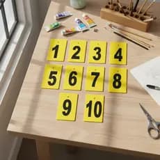 Ficha De Senha Numerada 1 A 10 Ordem De Chegada Kit 10 Unidades