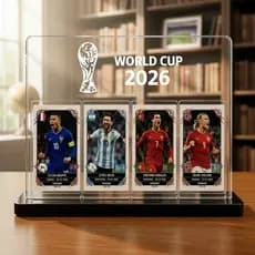 Totem Porta Figurinha Da Copa Para 4 Figurinhas Em Acrílico