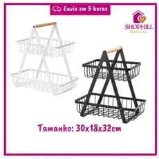 Fruteira De Mesa Aramada De Metal Resistente
