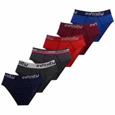 Kit 10 Cuecas Slip Masculinas Tradicional Microfibra Adulto