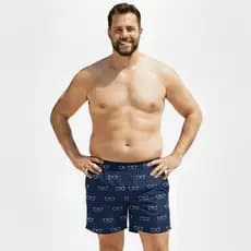 Kit 05 Cuecas Samba Canção Plus Size Extra Grande EXGG Malha Fria