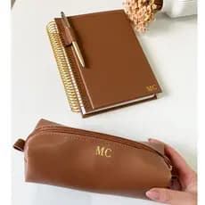 Caderno e estojo personalizado ,caderno A5, estojo escolar
