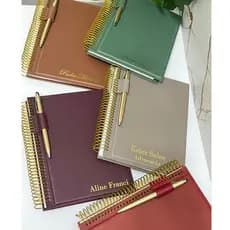 Caderno personalizado A5 capa dura, caderno personalizado