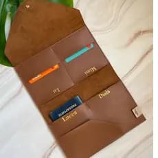Porta Passaporte familia, 4 compatimentos, personalizado, capa para passaportes
