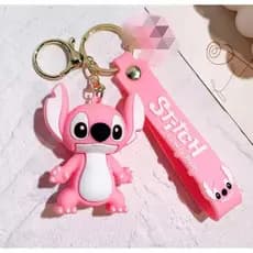 Chaveiro Stitch rosa e azul Atacado Kit 6, 12 ou 24 Unidades Brinde Lembrancinha Fofo