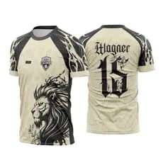 Camisa Interclasse Leão bege e preto Terceirão Personalizada , Uniforme Turma Formatura Camisa Interclasse Personalizado
