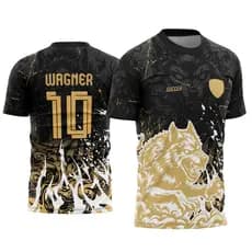 Camisa Interclasse Terceirão Personalizada lobo dourado escola Uniforme Turma Evento Estudantil Camiseta Personalizada