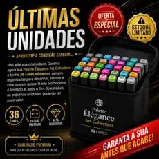Palette Élégance Art Collection™  A coleção premium de 36 cores para transformar um  traço, numa verdadeira obra de arte
