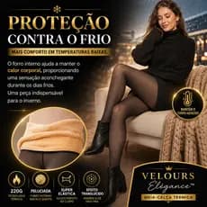 Velours Élégance™ — A meia-calça térmica premium que une elegância, conforto e proteção para os dias frios.