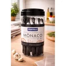 Kit Talheres Jantar 21 Pecas Acabamento Preto Moderno Resistente Uso Diario colher garfo faca